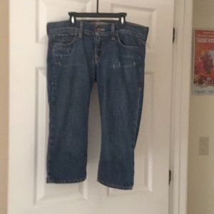 Old Navy jean capris calf length